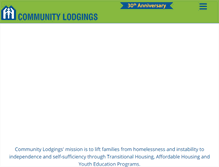Tablet Screenshot of communitylodgings.org